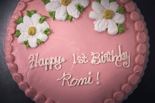 A cake is displayed inside Walmart Supercenter on Wednesday, May 28, 2025, in North Bergen, N.J. (AP Photo/Andres Kudacki)