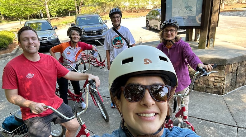 Silver Spokes, sponsored by Alpharetta Recreation, Parks, Cultural Services, recently enjoyed a bike ride along the Alpharetta Greenway. Courtesy City of Alpharetta