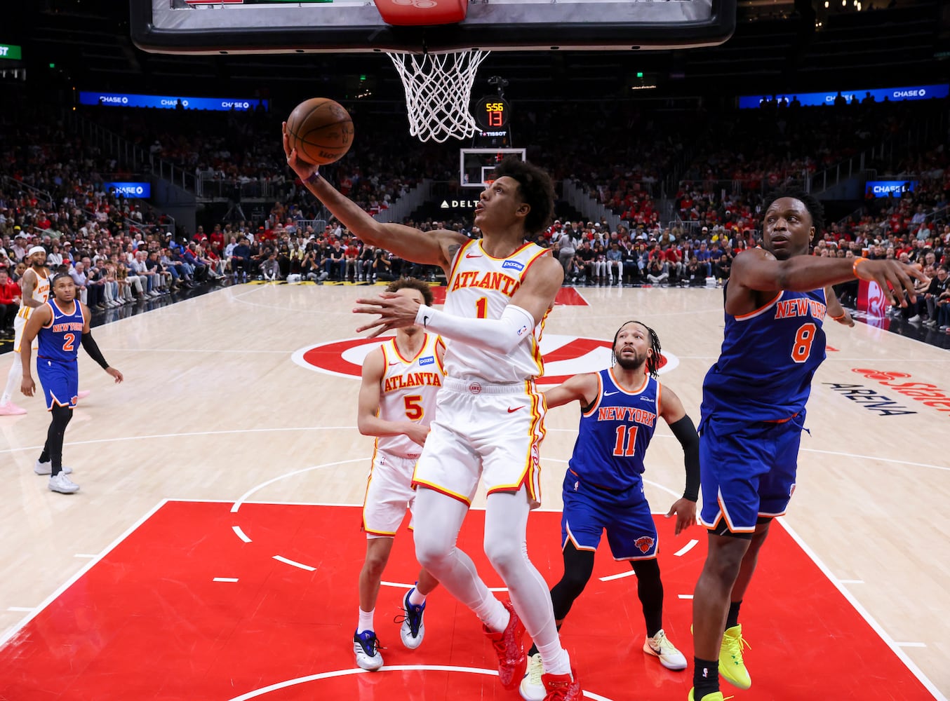 NBA first round playoff game 3 between New York Knicks and Atlanta Hawks