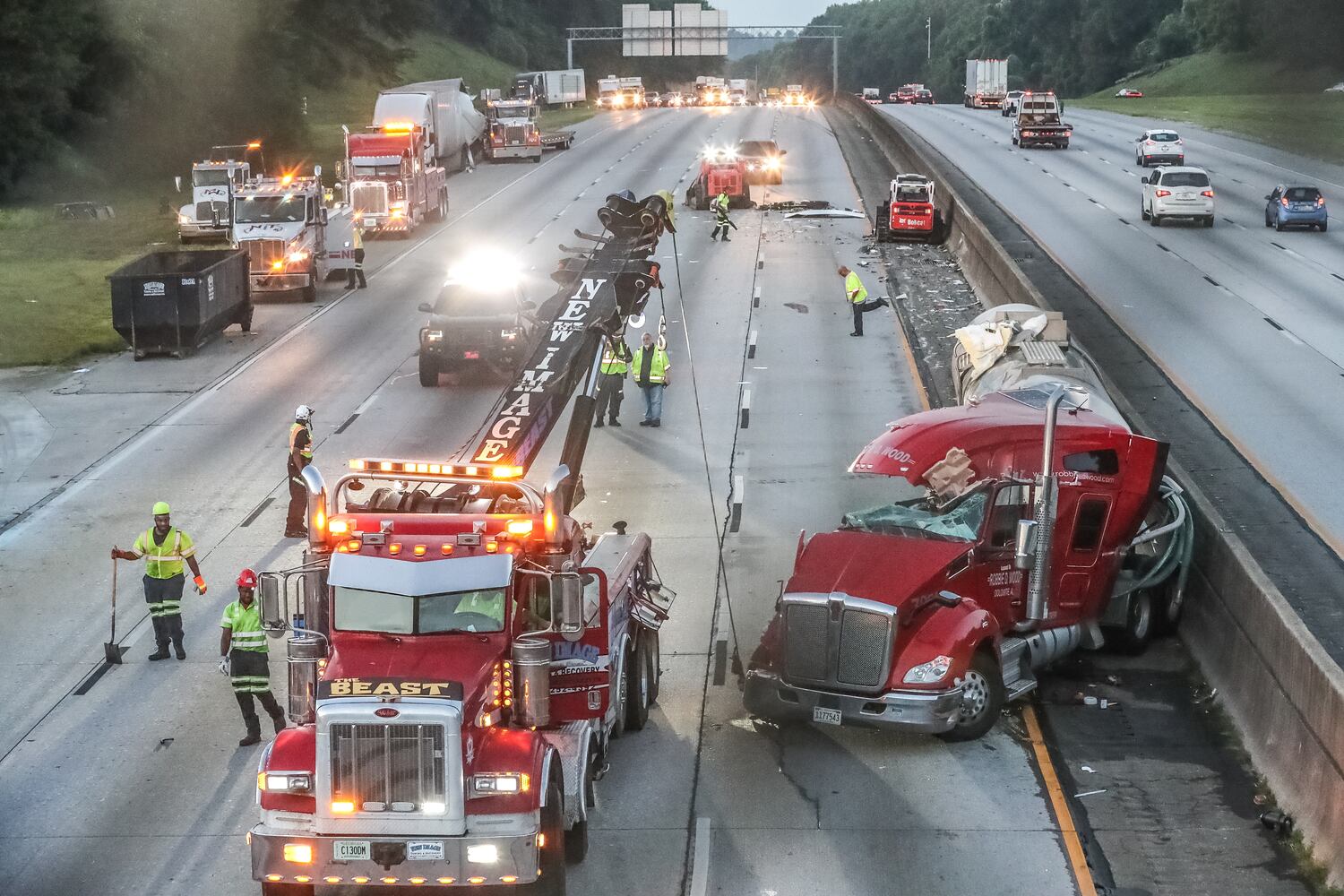 I-285 latex truck crash