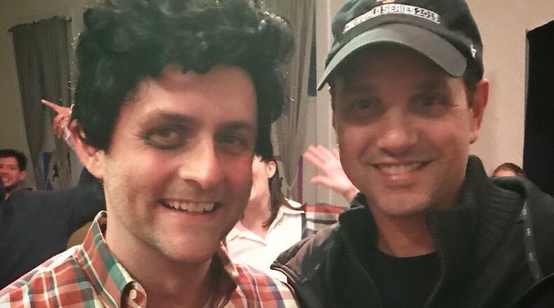 The Karate Kids: Ralph Macchio with Eli Banks of Twinhead Theatre, one of the actors who took on the role at the Atlanta Fringe Festival. Photo: Courtesy of Atlanta Fringe Festival