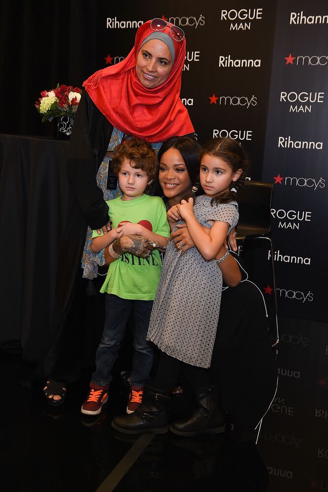 Pop star was in Atlanta to launch her new fragrance line, Rogue Man