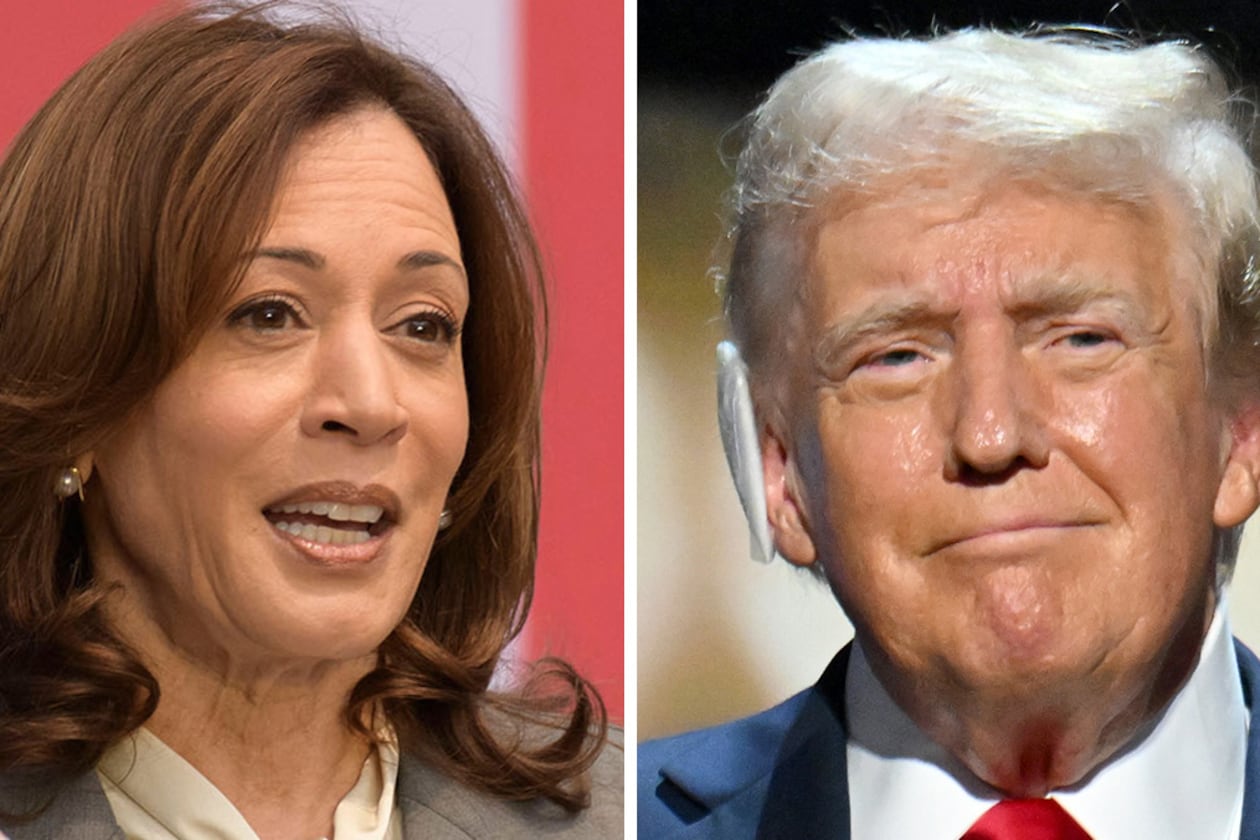 Kamala Harris and Donald Trump