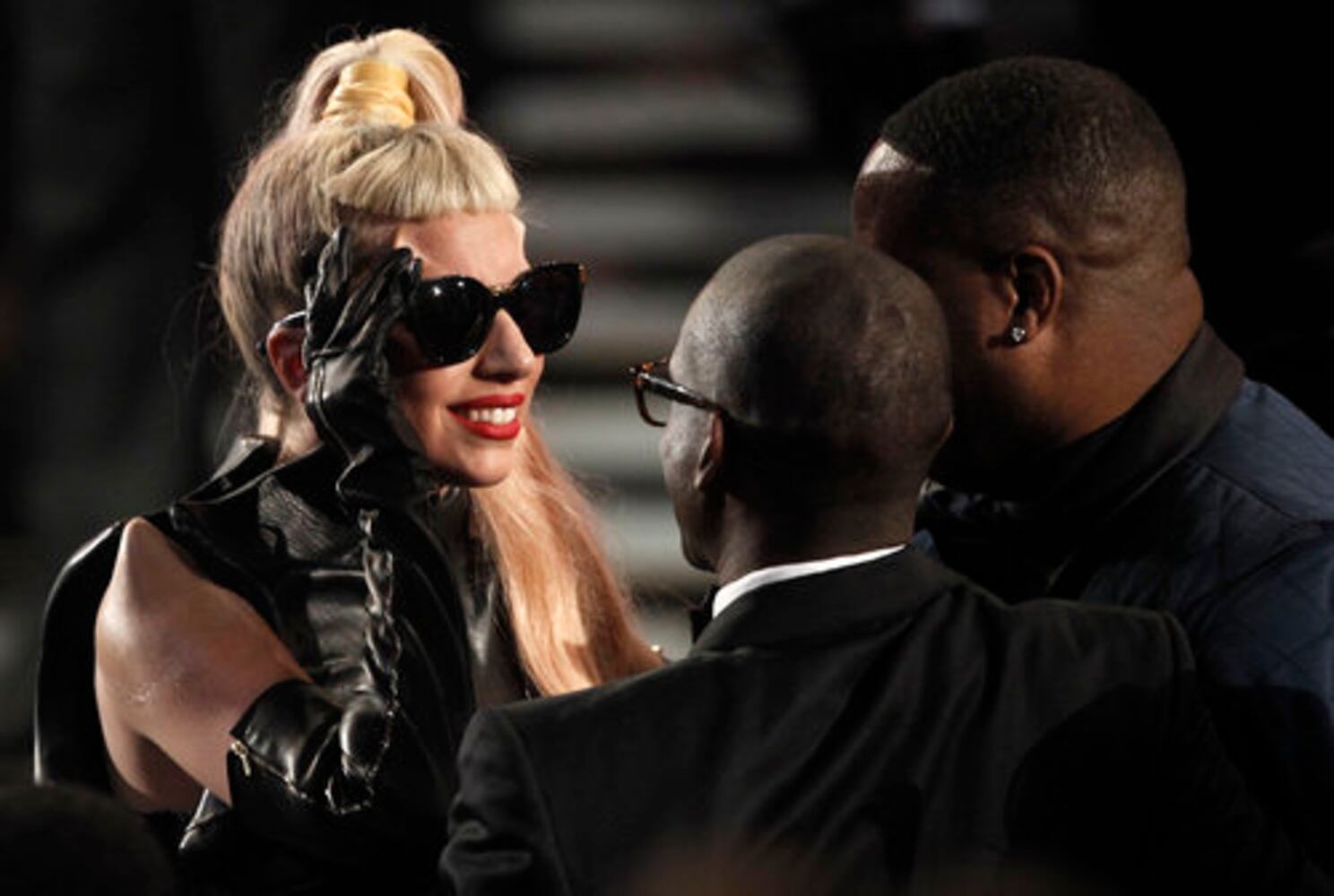 Lady Gaga arrives at the Grammys