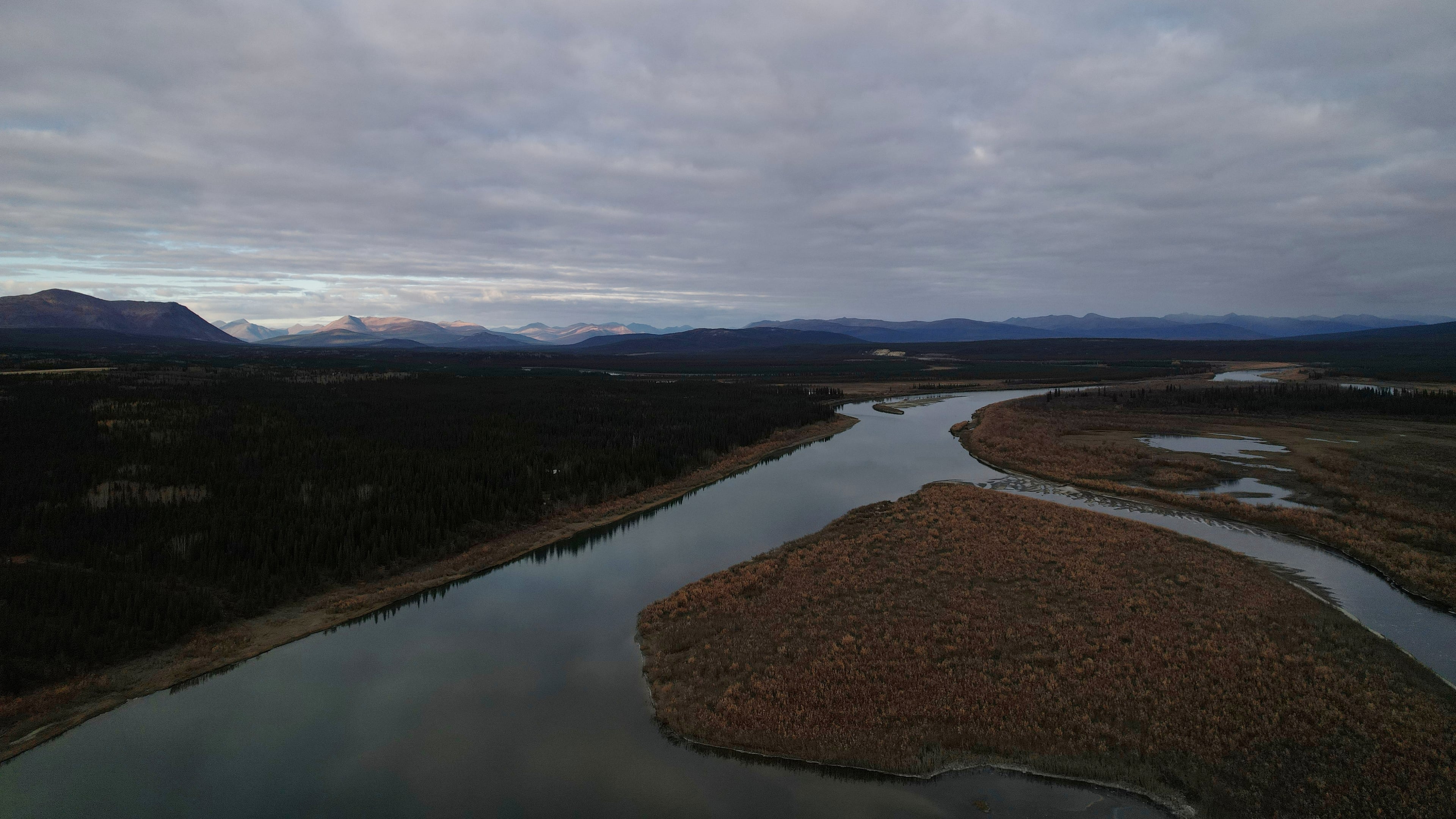 The Gates of the Arctic National Park and Preserve, where the Ambler Road project would pass through, is visible from Ambler, Alaska, Sunday, Sept. 28, 2025. (AP Photo/Annika Hammerschlag)