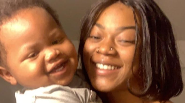 Family photos of Legend Smalls and his mother Daisha Smalls.