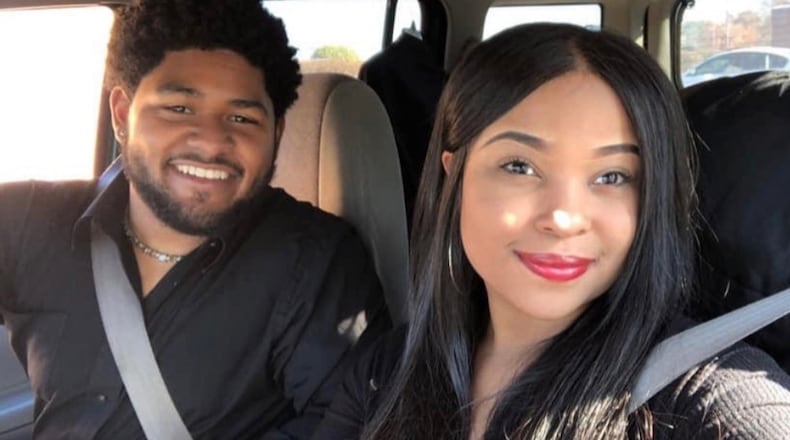 Armando Mendoza and his girlfriend, Gabrielle Knowles, met while the two attended Georgia Military College.