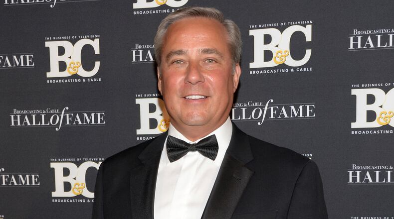 FILE - Chairman, President and CEO of Nexstar Broadcasting Group Perry Snook attends the 24th Annual Broadcasting and Cable Hall of Fame Awards at the Waldorf-Astoria in New York on Oct. 29, 2014. (Photo by Evan Agostini/Invision/AP, File)
