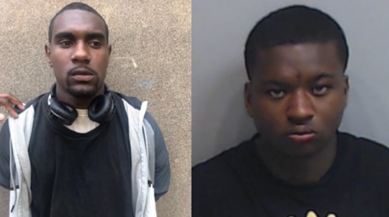 Brandon Hunt (left) and Zaquaris Carter were arrested in separate groping cases downtown.