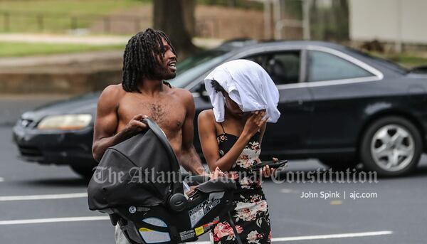 A baby present for the shooting was not injured, according to her family.