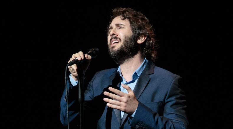 Joss Groban emotes. Photo: Suzanne Cordeiro for American-Statesman.