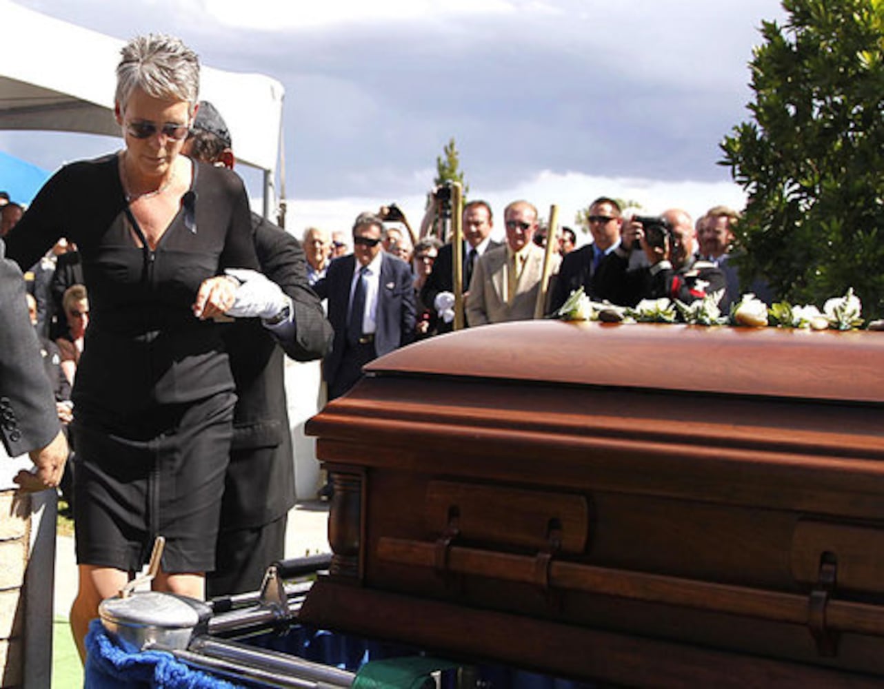 The funeral for Tony Curtis
