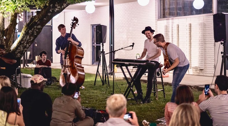The band Minor League performs at a home in Toco Hills. The show was arranged by Sofar Sounds, a London-based company that stages concerts in private homes around the world and in Atlanta. Contributed by Laura Grace Sears