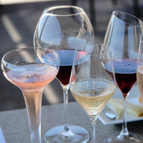 FILE - Various wines are displayed in Sonoma, Calif., July 10, 2017. (AP Photo/Eric Risberg, File)