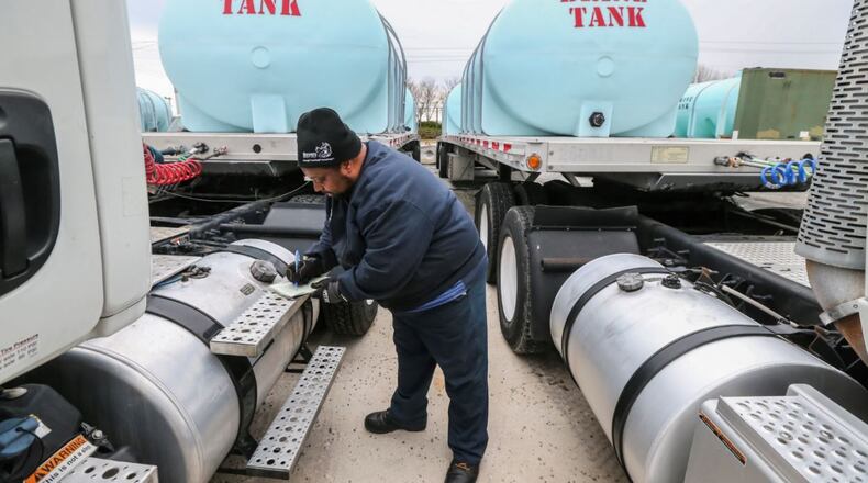 The Georgia Department of Transportation has the capacity for storing 900,000 gallons of brine statewide. (AJC FILE PHOTO)