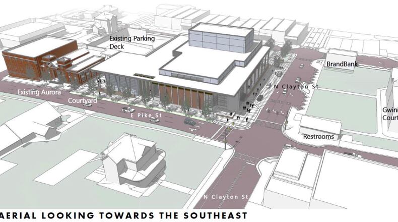 Lawrenceville unveiled design plans at its May council meeting for a new $26-million arts and cultural complex. Courtesy City of Lawrenceville