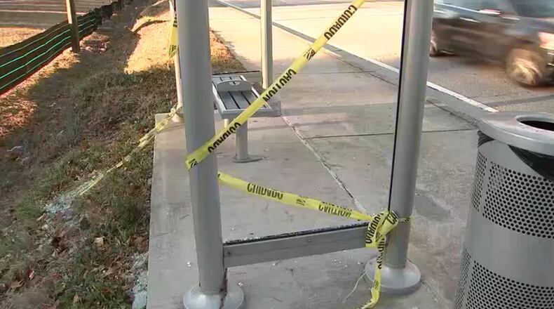 More than 100 MARTA bus shelters were vandalized in early December.