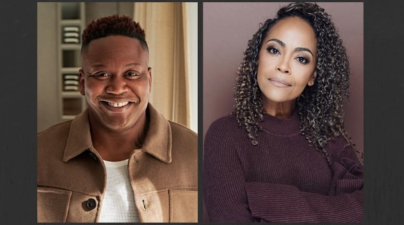 Actor Tituss Burgess wrote the music and lyrics to "The Preacher's Wife," and Tinashe Kajese-Bolden codirects the Alliance Theatre production. Courtesy of Alliance Theatre