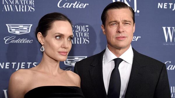NEW YORK, NY - NOVEMBER 04:  2015 Entertainment Innovator Angelina Jolie Pitt (L) and Brad Pitt attend the WSJ. Magazine 2015 Innovator Awards at the Museum of Modern Art on November 4, 2015 in New York City.  (Photo by Dimitrios Kambouris/Getty Images for WSJ. Magazine 2015 Innovator Awards)