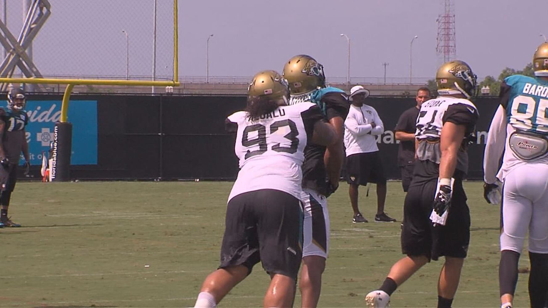 Jaguars players fight at training camp