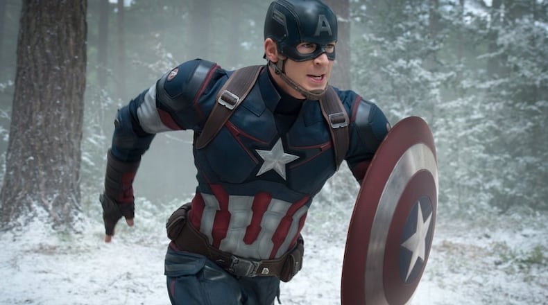 Chris Evans as Captain America/Steve Rogers in "Avengers: Age Of Ultron." (Jay Maidment/Disney/Marvel)