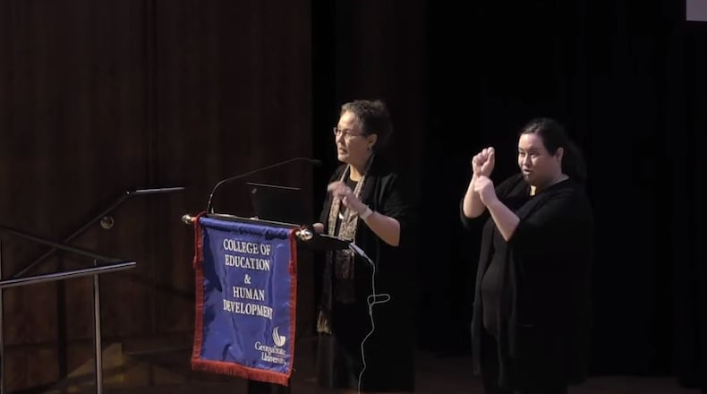Among the advice Linda Darling-Hammond offered for young teachers: “Find mentors and collaborators. Find the good in each of your students and call home with positive messages.”