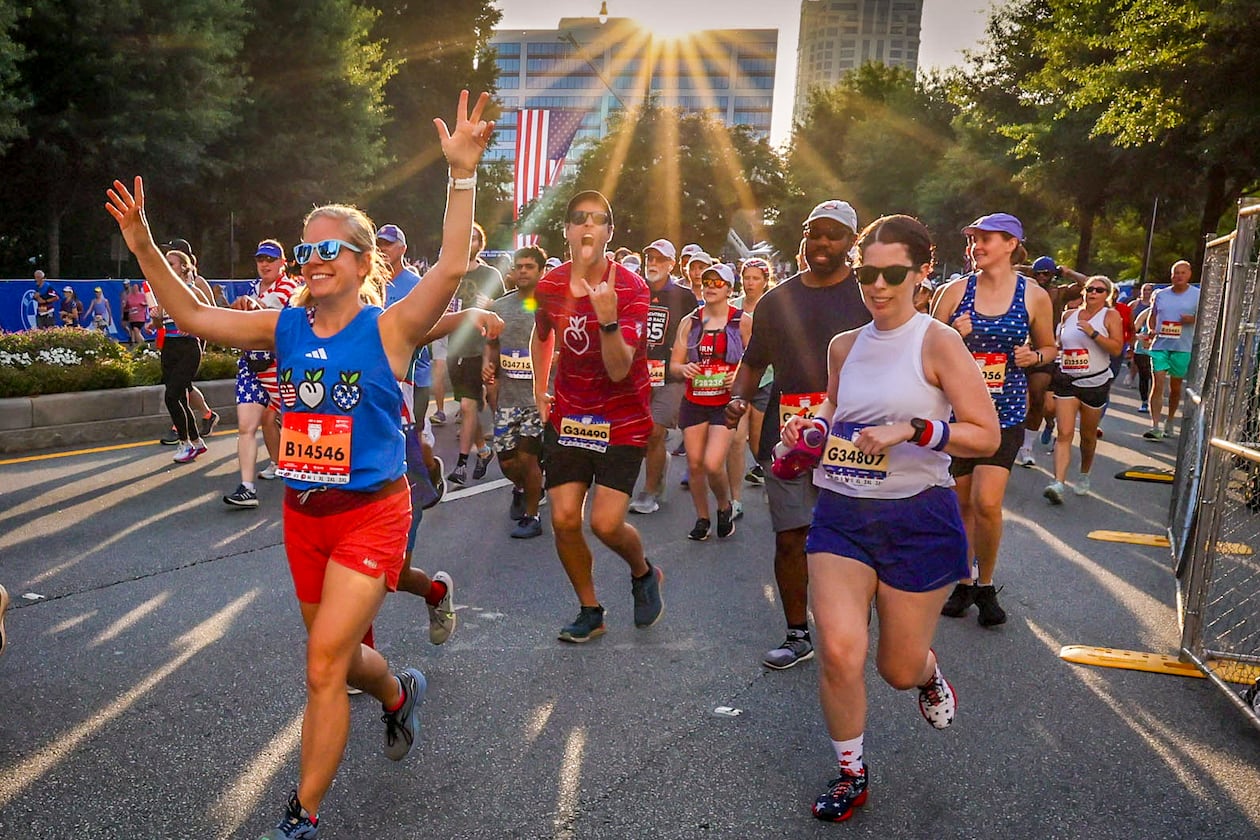 More wisdom from Bob Wells: "Every stride you take is a celebration of your strength, your joy, your love for the challenge that is Peachtree."