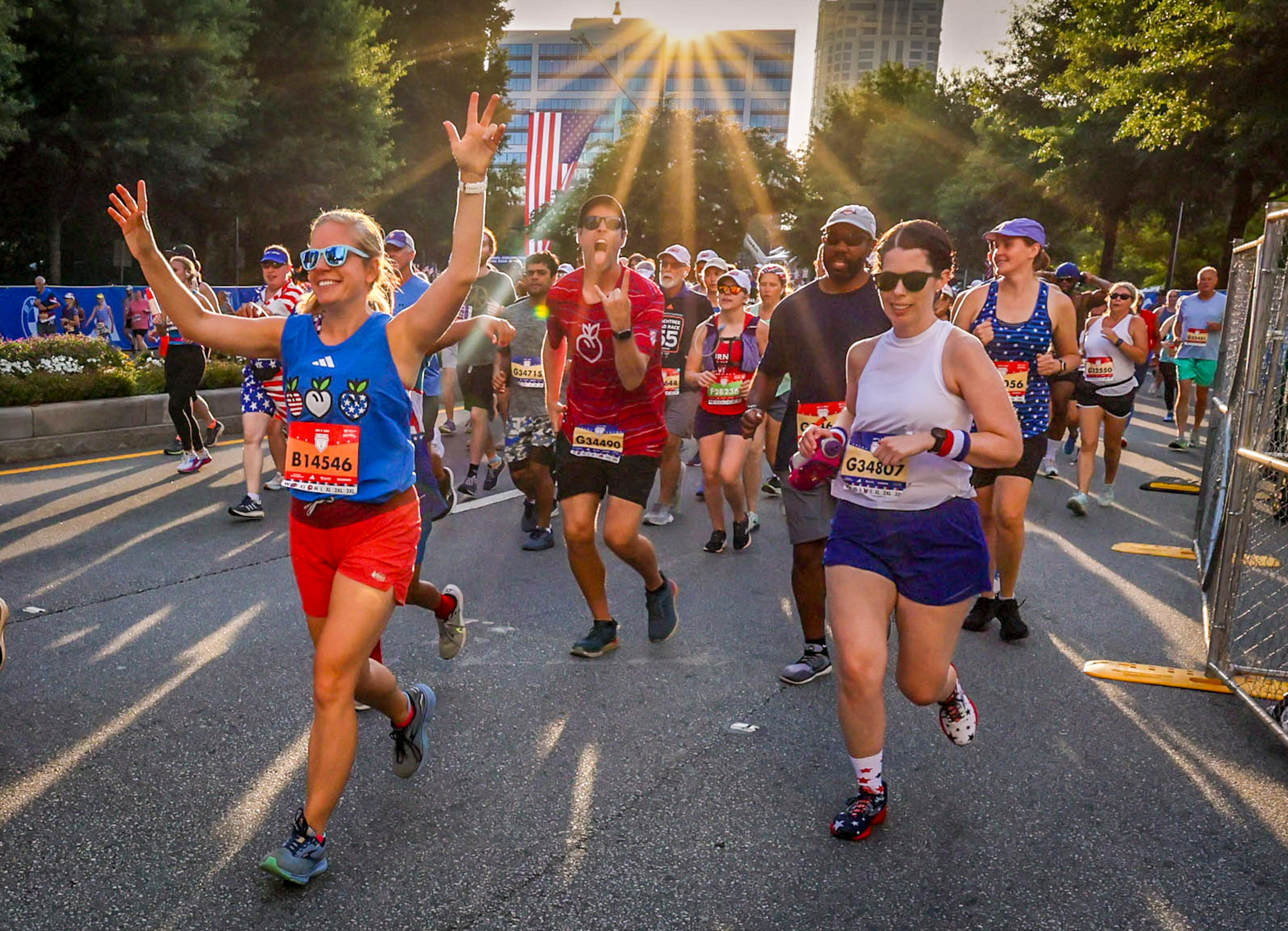 More wisdom from Bob Wells: "Every stride you take is a celebration of your strength, your joy, your love for the challenge that is Peachtree."