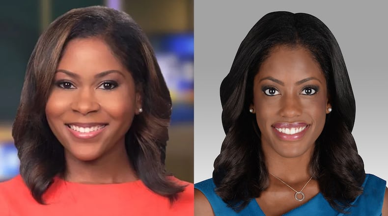 Hayley Mason is leaving CBS46; Candace McGowan is joining WSB-TV. PUBLICITY PHOTOS