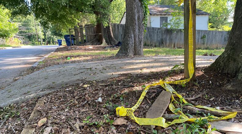 Atlanta police were called to the residence on Henry Aaron Avenue about 2:15 a.m. Tuesday to investigate the shooting.