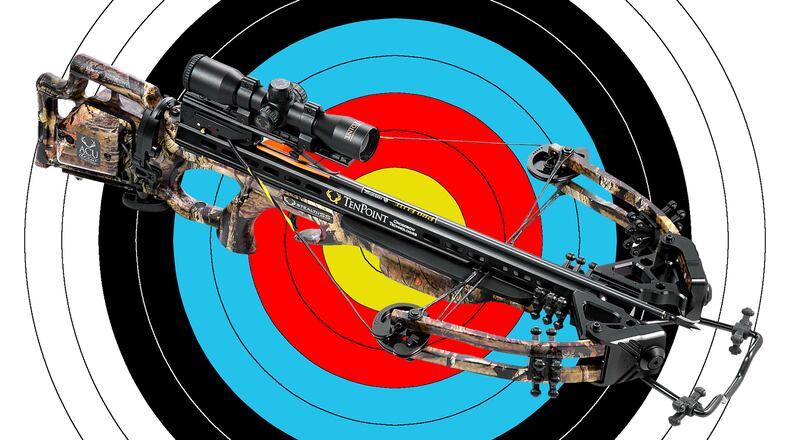 A woman was seriously injured in Arkansas when she was shot in the face with a crossbow. A suspect is in custody.