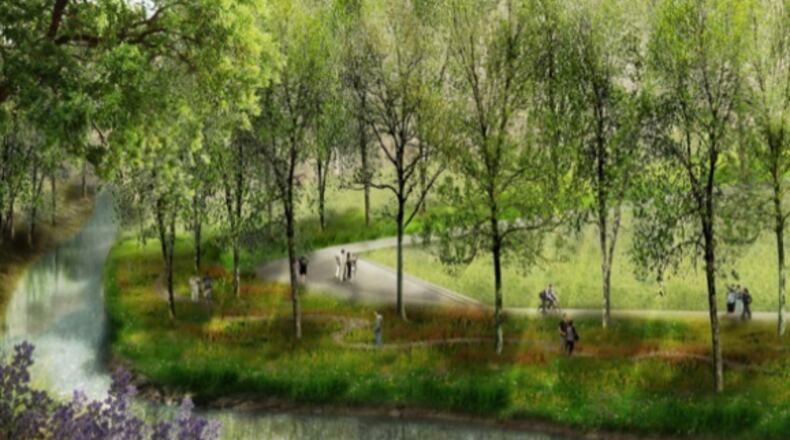 Peachtree Creek Greenway is looking for volunteers for various tasks. Rendering Courtesy of Heath & Lineback Engineers INC & Perez Planning + Design LLC