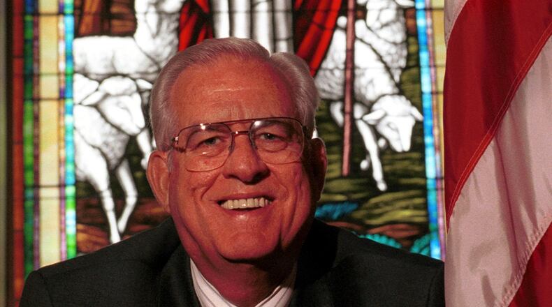 The Rev. Malone Dodson headed Roswell United Methodist Church for decades, growing the church as the community grew into a burgeoning Atlanta surburb. Dodson died this month from COVID-19. (ALICIA HANSEN/STAFF)