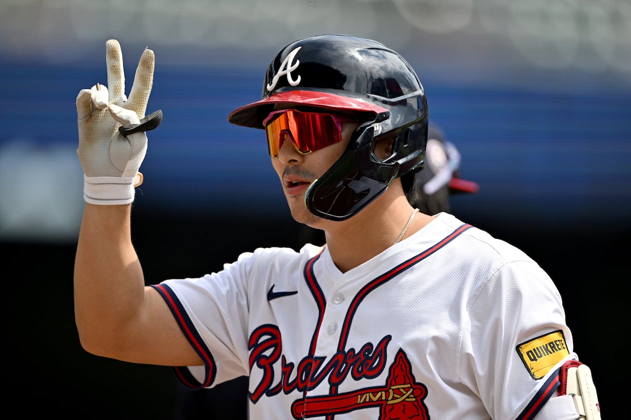 Ha-Seong Kim was solid in limited time with the Braves in September after being waived by the Rays. Kim batted .253 in 24 games at shortstop, a position where Atlanta struggled to find production all season. (Hyosub Shin/AJC)