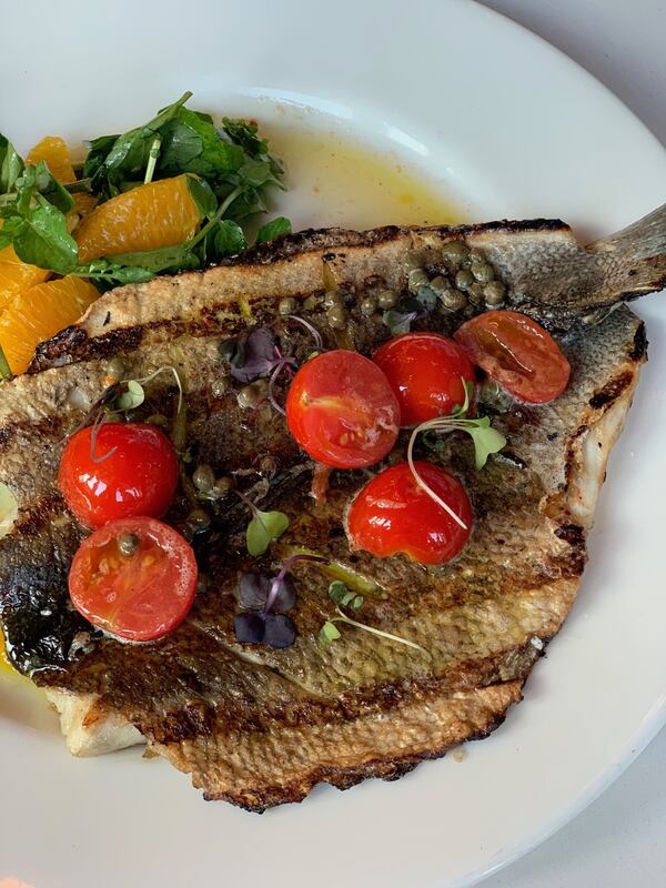 Rotolo de Branzino is one of several selection from the pre-fixe menu at Bazati on the BeltLine for New Year’s Eve. 
Courtesy of Grady McGill