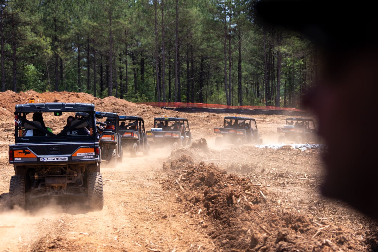 The Atlanta Police Department and Atlanta Fire Rescue hosted a media tour of the site for the proposed Atlanta Public Safety Training Center on Friday, May 26, 2023. (Arvin Temkar / arvin.temkar@ajc.com)