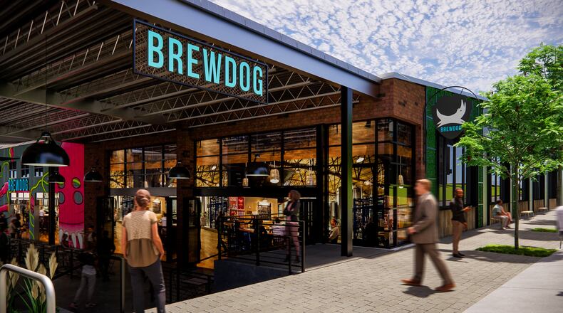 A rendering of the BrewDog facility set to open in Atlanta in 2022. / Courtesy of BrewDog