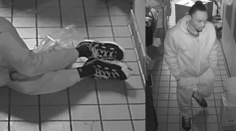 Police said the man came in through the Taco Bell drive-thru window.