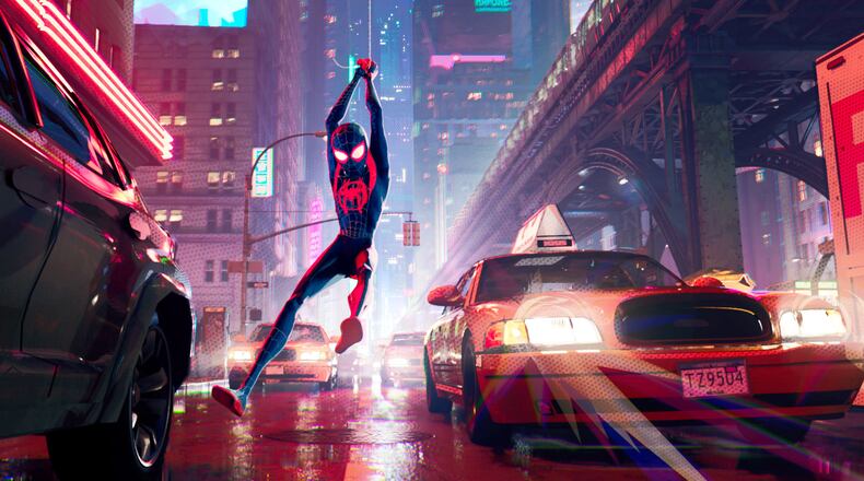 Miles Morales (Shameik Moore) in “Spider-Man: Into the Spider-Verse.” Contributed by Sony Pictures Animation