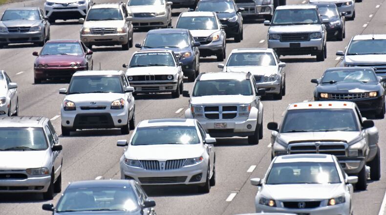 Travel times are expected to be at their worst between 11 a.m. and 4 p.m. Wednesday. HYOSUB SHIN / HSHIN@AJC.COM
