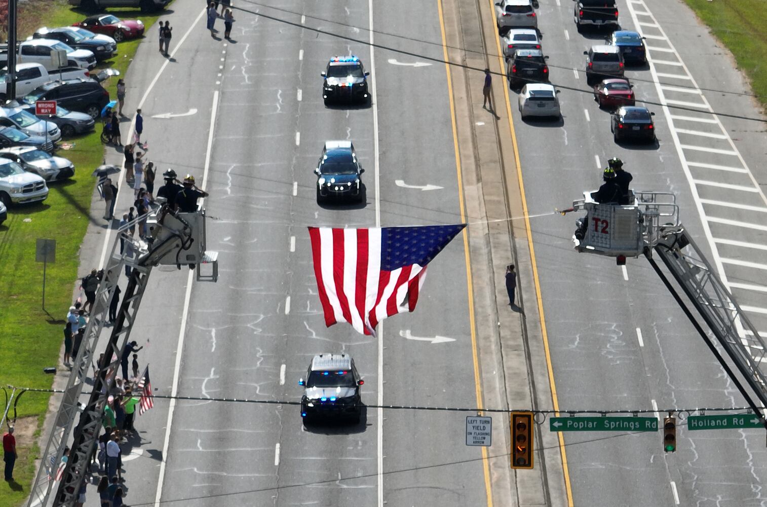 Deputy Marshall Ervin Jr. fureral procession