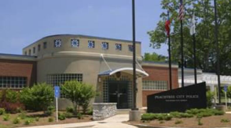 A truck parked outside Peachtree City police headquarters will be filled with donated relief supplies and delivered to hurricane victims. Courtesy Peachtree City Police