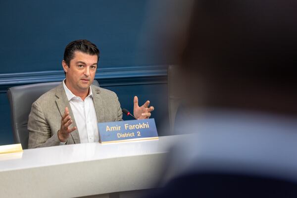 Atlanta City Council member Amir Farokhi has expressed concerns about MARTA's “pace of projects execution" in its expansion plan.“But I’m hopeful," he said, "that they’ll deliver on their word, and the city will be here to provide oversight.” (Arvin Temkar / arvin.temkar@ajc.com)