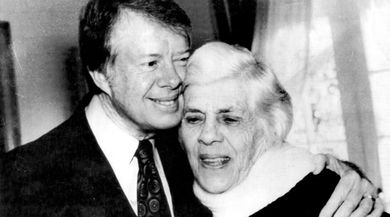 Lillian Carter, mother of President Jimmy Carter, was a nurse and a Peace Corps volunteer.