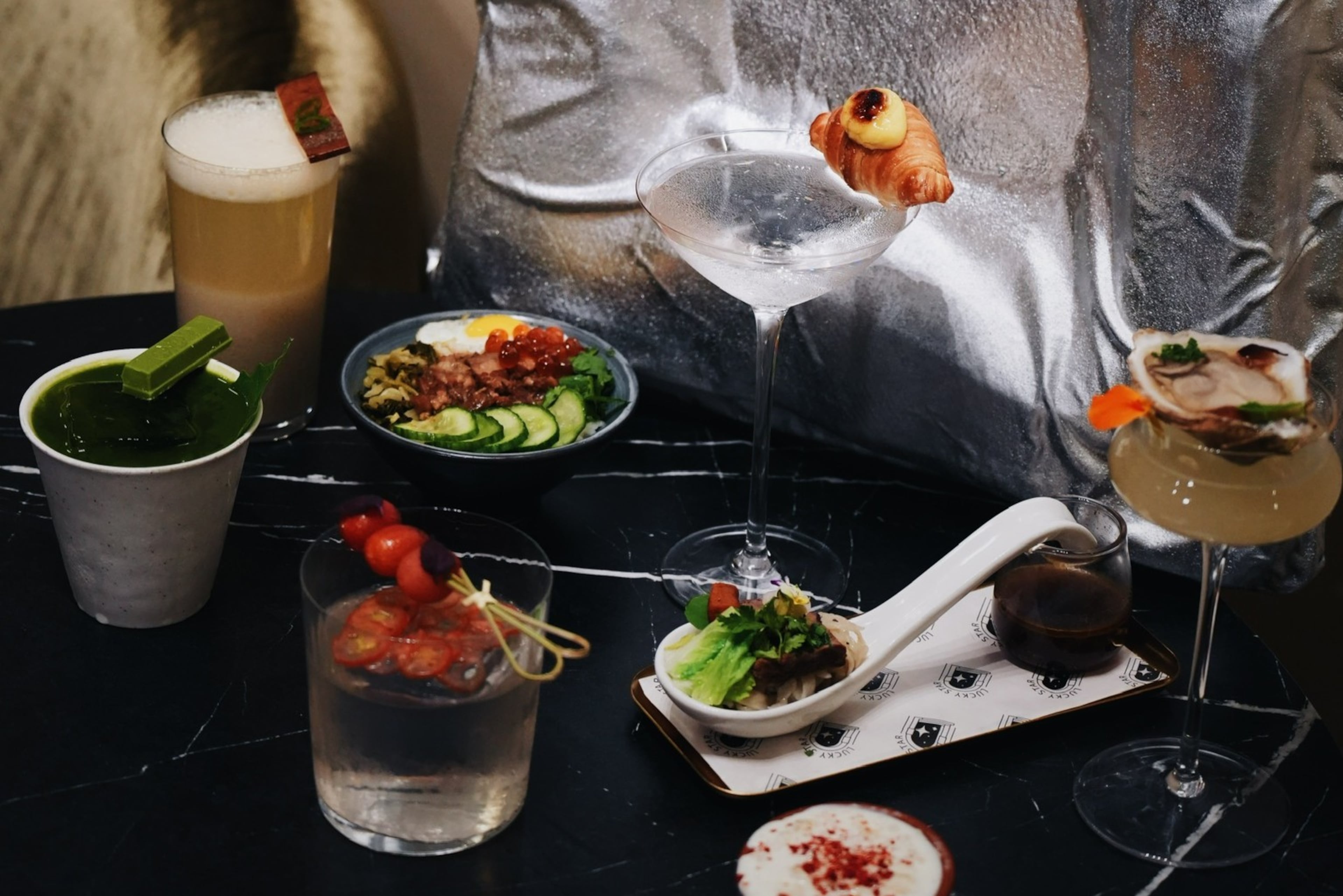 Lucky Star offers a cocktail omakase that pairs rotating cocktails with small bites. (Courtesy of ChingYao Wang)