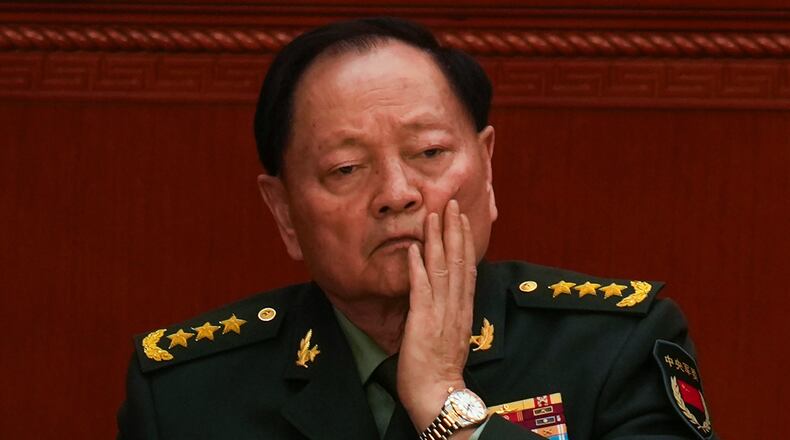 FILE - Gen. Zhang Youxia, vice chairman of China's Central Military Commission attends the opening session of the National People's Congress (NPC) at the Great Hall of the People in Beijing, China, Wednesday, March 5, 2025. (AP Photo/Ng Han Guan, File)