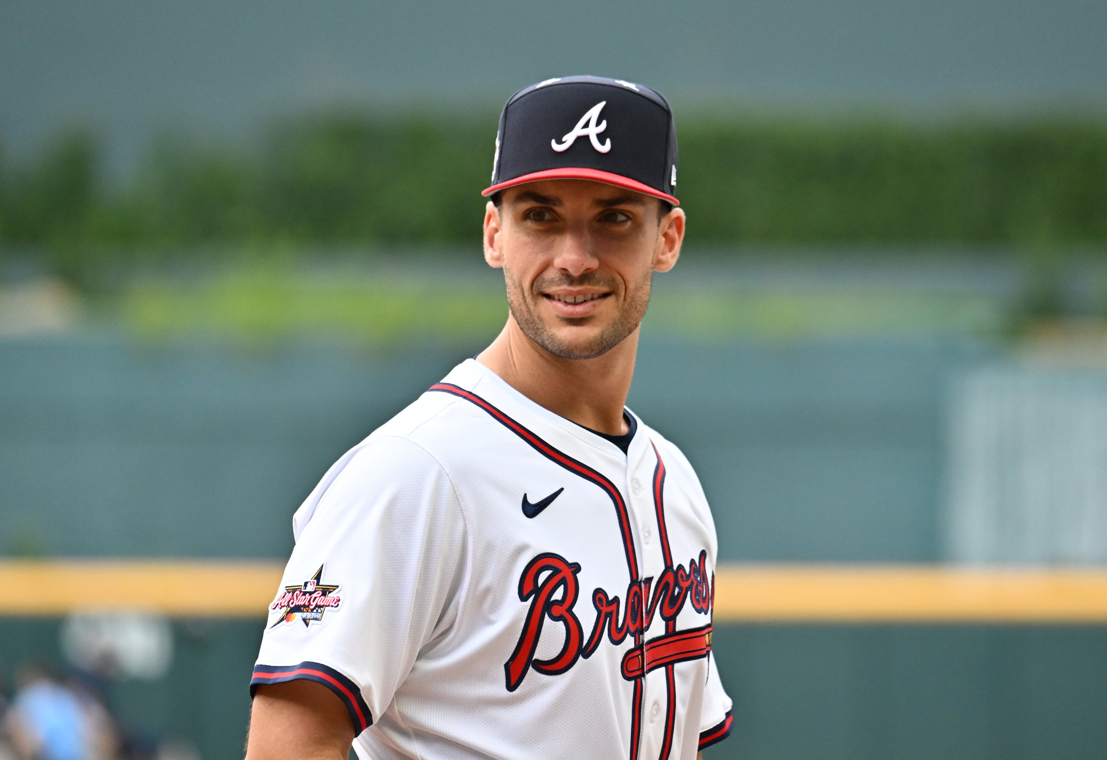 Braves first baseman Matt Olson is MLB’s active iron man — holding the longest active streak for consecutive games played — and shows up to the ballpark every day expecting to see his name in the lineup. (Hyosub Shin/AJC)
