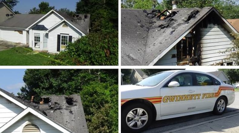 A Lawrenceville home was set on fire using an "accelerant," officials say.
