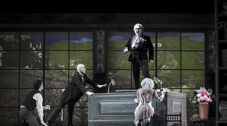 Burak Bilgili performs the title role in the Atlanta Opera’s production of “Don Pasquale.” CONTRIBUTED BY RAFTERMAN PHOTOGRAPHY