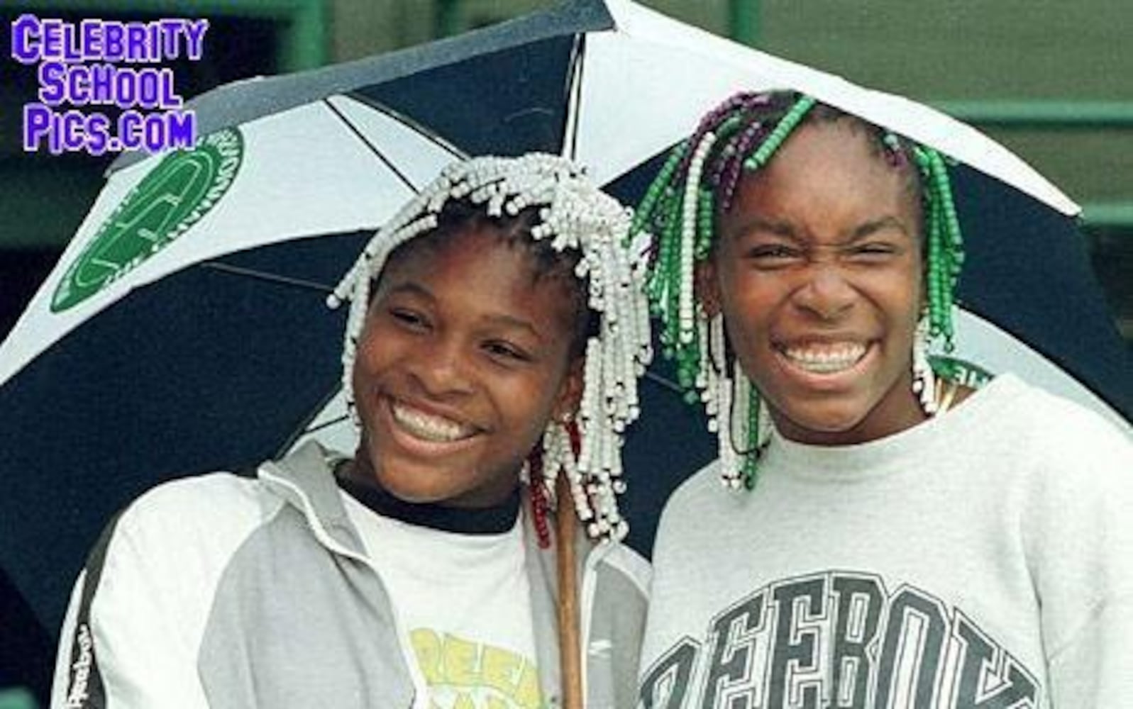 Serena & Venus Williams are more famous faces you'll find on Celebrity School Pics.com.